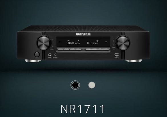 MRANTZ NR-1711 SLIM 7.2 CHANNEL 8K ULTRA HD AV RECEIVER WITH HEOS® BUILT-IN