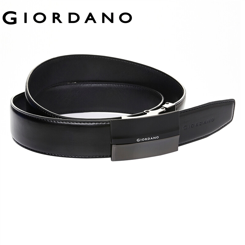 Giordano Men Belts Auto Metal Buckle Casual Bright Belts Split Leather Waterproof Quality Design Belts Free Shipping 95132522