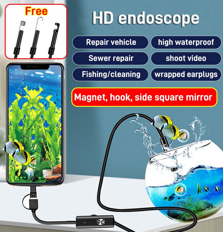 Endoscope Camera Flexible IP67 Waterproof Micro USB industrial Endoscope Camera for Android Phone PC Adjustable