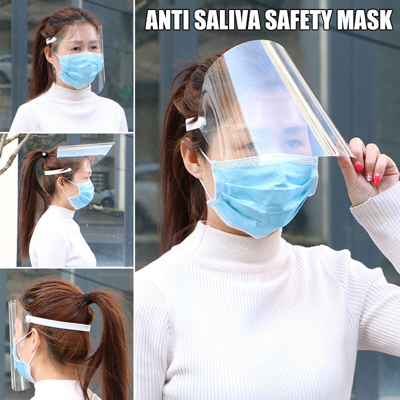 Anti-fog Empty Top Cap Clear Full Face Splash-proof Face Protective Shield Guard Hat Anti Spittle