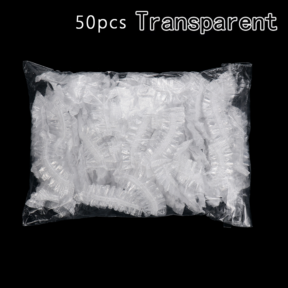 50/100pcs Transparent Disposable Waterproof Household Ear Cover Plastic Bag Hair Dyeing Tool Bath Shower Salon Ear Protector Cover Caps Dyeing Hair One-off Earmuffs