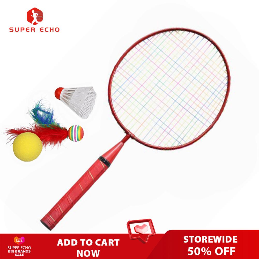 Playing Games Sports Shuttlecock Racquet Set Children Kids Badminton Racket