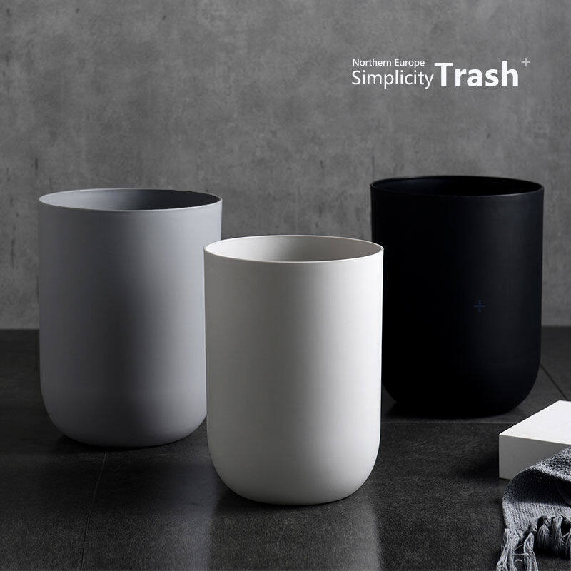 Hey Home Nordic desktop small trash can simple large living room kitchen toilet no net red household