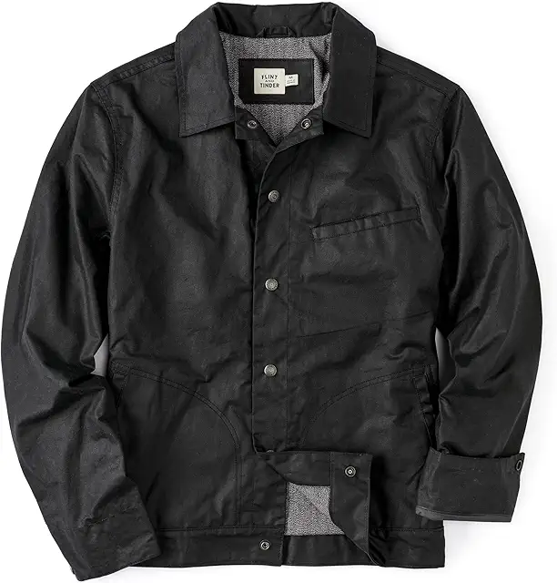 Huckberry Flint and Tinder James Waxed Snap Jacket