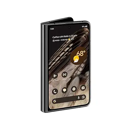 Google Pixel Fold - Unlocked Android 5G Smartphone with Telephoto Lens and Ultrawide Lens - Foldable Display - 24-Hour Battery - Obsidian - 256 GB